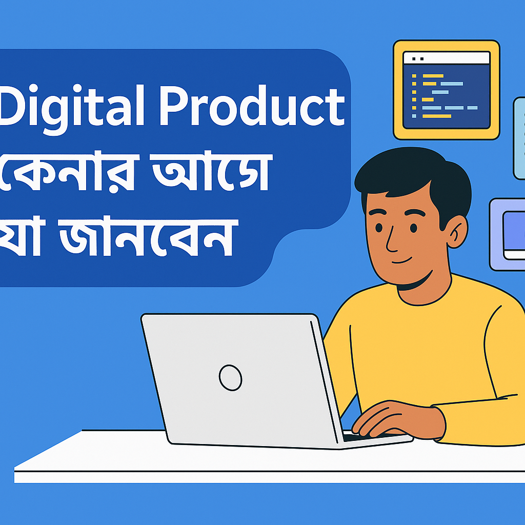 Digital Product কেনার আগে যা জানবেন – সঠিক সিদ্ধান্তের জন্য সম্পূর্ণ গাইড (বাংলাদেশ ২০২৫)