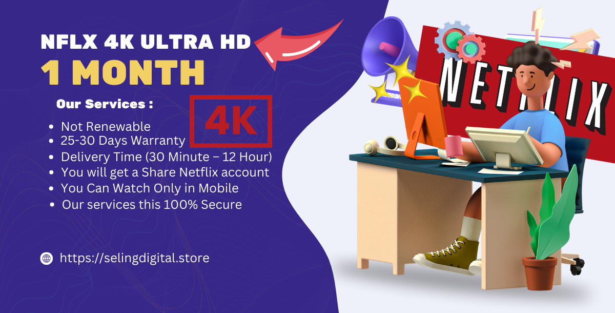 Netflix Subscription | 4K UHD | 1 Month |